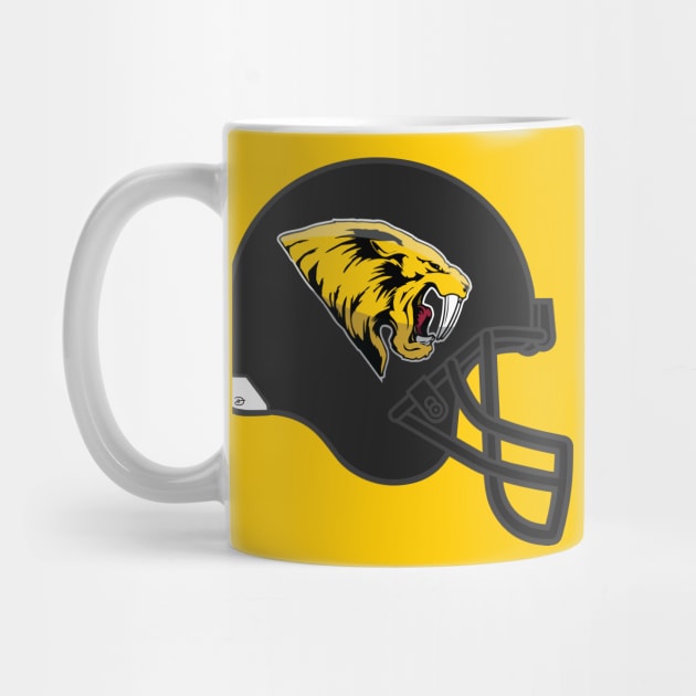 Sabercat Football Helmet (Primary) by dhartist